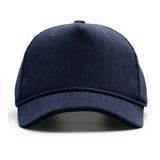 Structured Corduroy Snapback - Navy