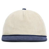 Relaxed Corduroy Snapback - Vanilla & Navy