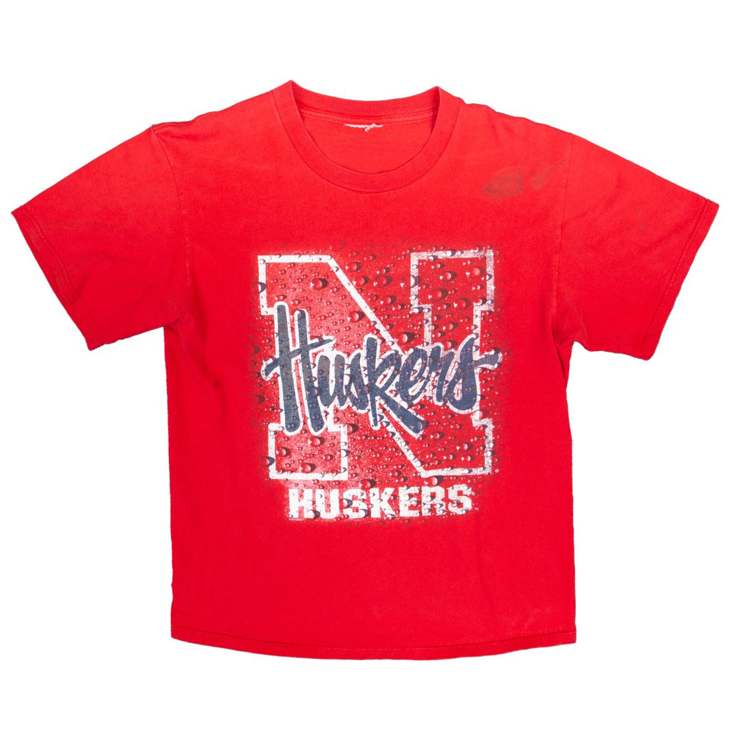 T-Shirts - Nebraska Corn Huskers Rain Drops - SNAG