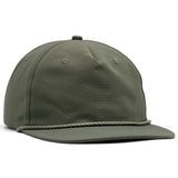 Relaxed Nylon Snapback - Army Green