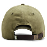 Relaxed Suede Dad Cap - Olive