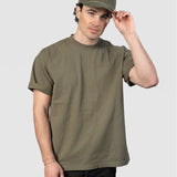 Relaxed Corduroy Snapback - Olive Green