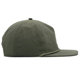 Relaxed Nylon Snapback - Army Green