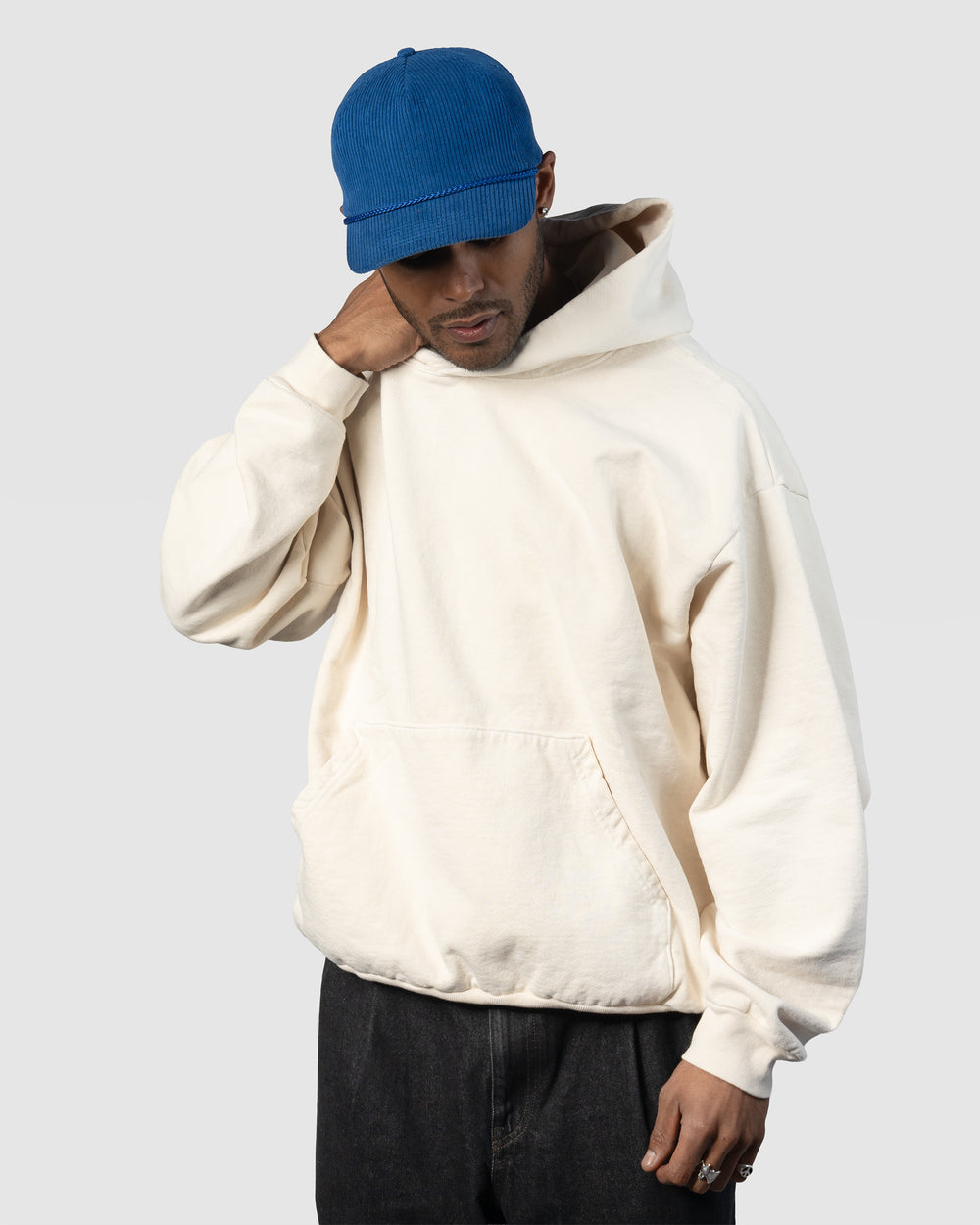 Relaxed Corduroy Snapback - Royal Blue