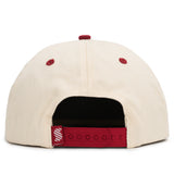 Relaxed Cotton Snapback - Beige & Red