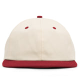Relaxed Cotton Snapback - Beige & Red