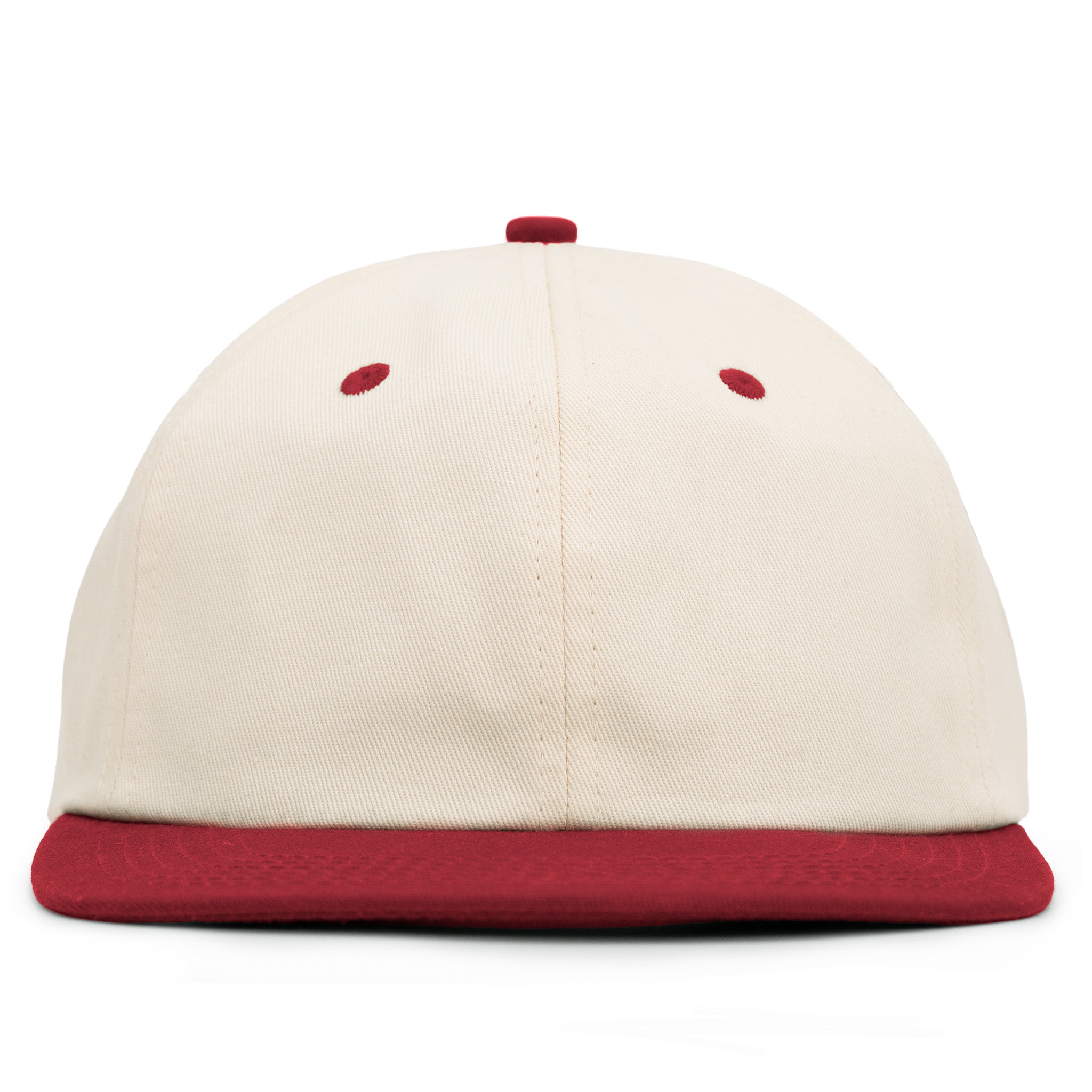 OG Snapback — Beige & Red — Front