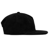 Relaxed Corduroy Snapback - Black