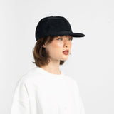 Relaxed Corduroy Snapback - Black