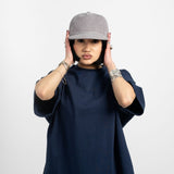 Relaxed Corduroy Snapback - Cement Gray