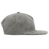 Relaxed Corduroy Snapback - Cement Gray