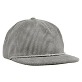 Relaxed Corduroy Snapback - Cement Gray