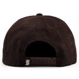 Relaxed Corduroy Snapback - Chocolate Brown
