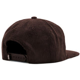 Relaxed Corduroy Snapback - Chocolate Brown