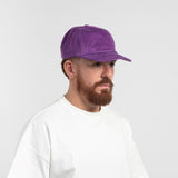 Relaxed Corduroy Snapback - Grape Purple