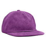 Relaxed Corduroy Snapback - Grape Purple