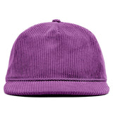 Relaxed Corduroy Snapback - Grape Purple