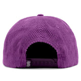 Relaxed Corduroy Snapback - Grape Purple