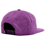 Relaxed Corduroy Snapback - Grape Purple
