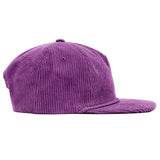 Relaxed Corduroy Snapback - Grape Purple