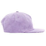 Relaxed Corduroy Snapback - Lilac Purple