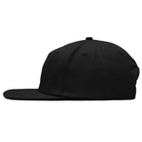 Relaxed Cotton Snapback - Black