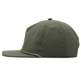 Relaxed Nylon Snapback - Army Green