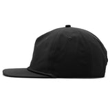 Relaxed Nylon Snapback - Black