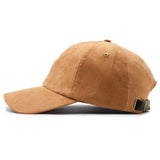 Relaxed Suede Dad Cap - Honey