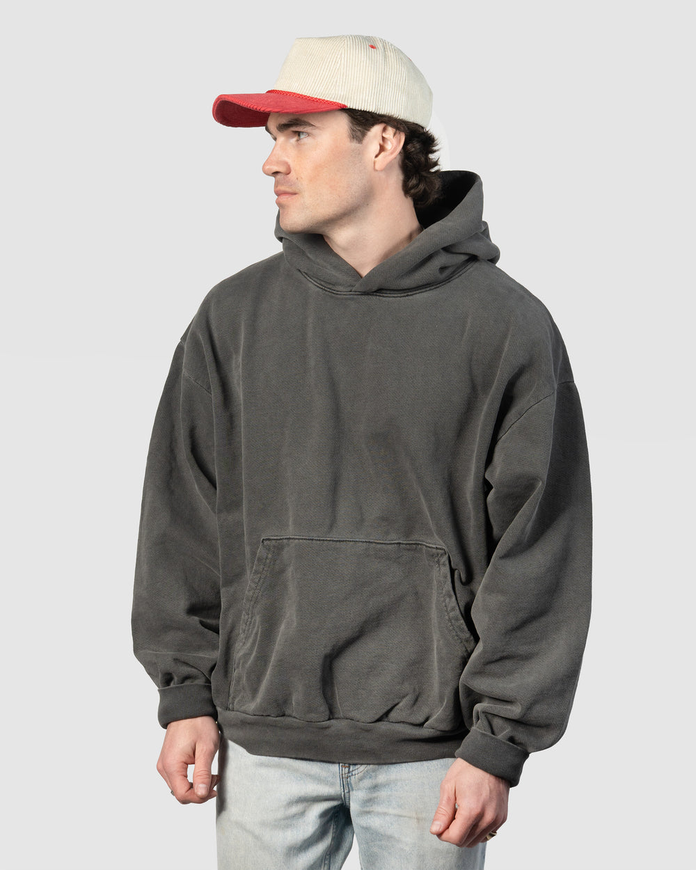 Relaxed Corduroy Snapback - Vanilla & Strawberry