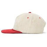 Relaxed Corduroy Snapback - Vanilla & Strawberry