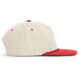 Relaxed Corduroy Snapback - Vanilla & Strawberry