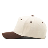 Structured Cotton Snapback - Natural & Walnut