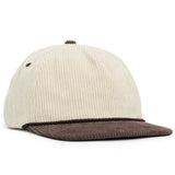 Relaxed Corduroy Snapback - Vanilla & Walnut