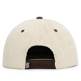 Relaxed Corduroy Snapback - Vanilla & Walnut