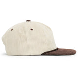 Relaxed Corduroy Snapback - Vanilla & Walnut