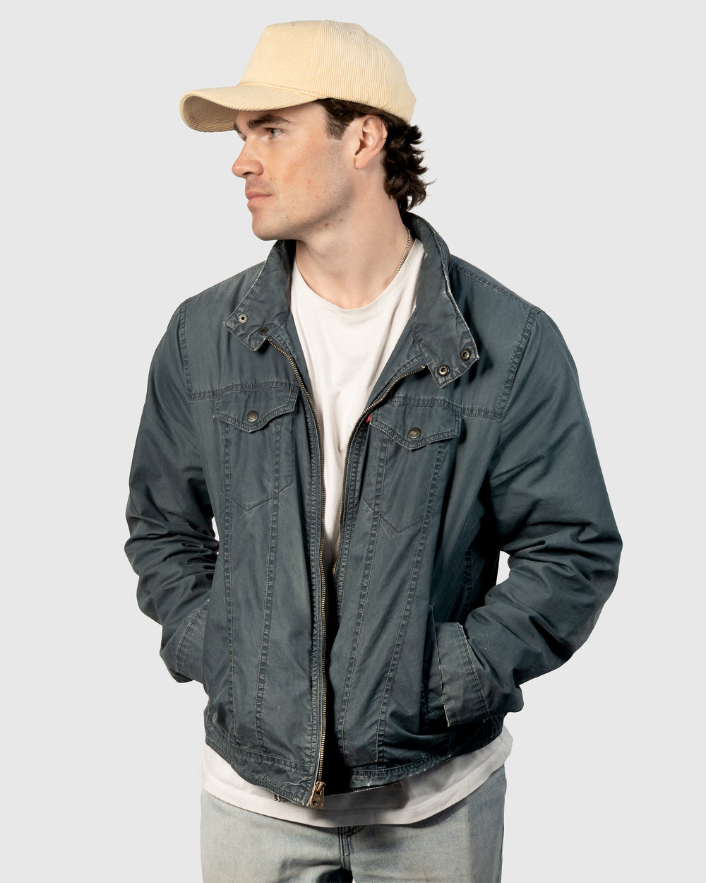 A-Frame Corduroy Snapback - Wheat
