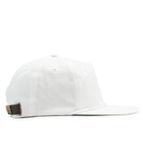 Relaxed Canvas Strapback - White