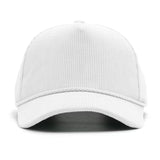 Structured Corduroy Snapback - White