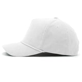 Structured Corduroy Snapback - White