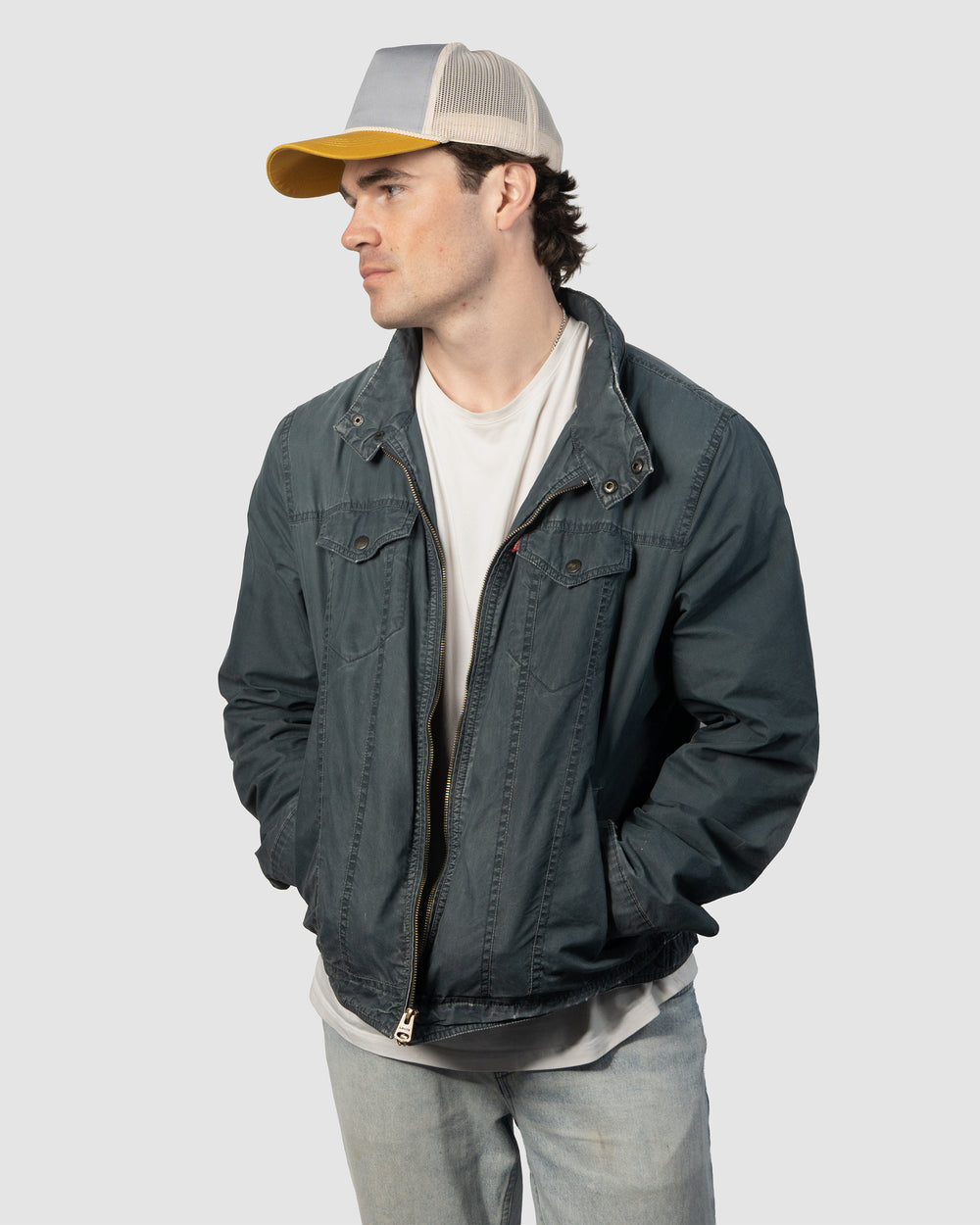 Classic Trucker Snapback - Silver, Gold, & Champagne