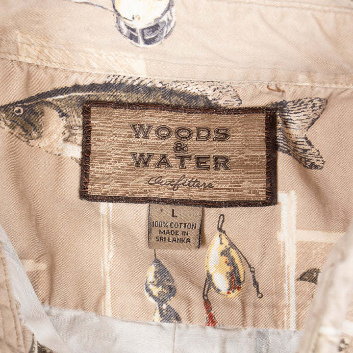 Woods & Water Outfitters, All-Over Fisherman Print