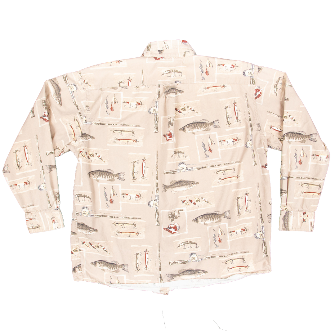 Woods & Water Outfitters, All-Over Fisherman Print