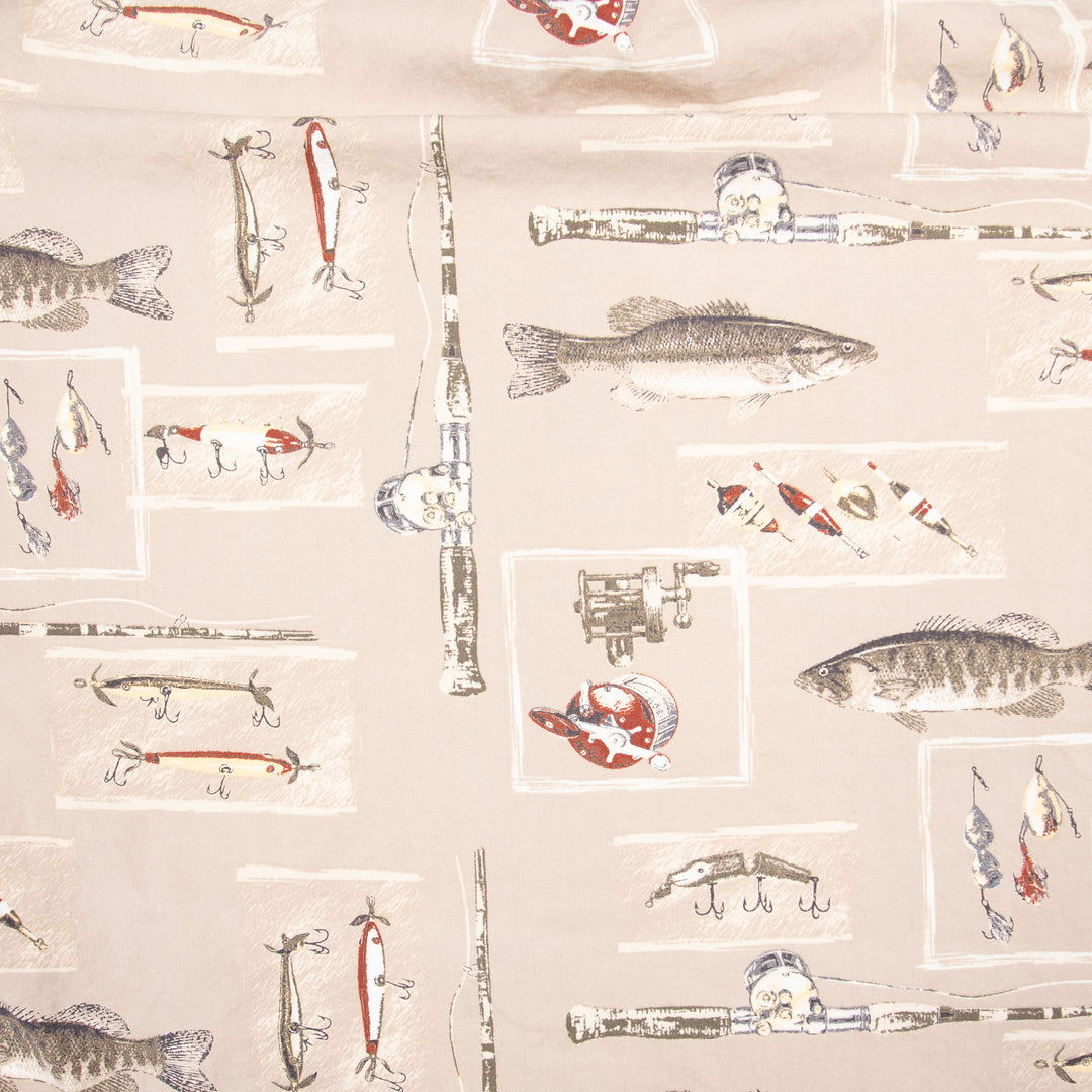Woods & Water Outfitters, All-Over Fisherman Print