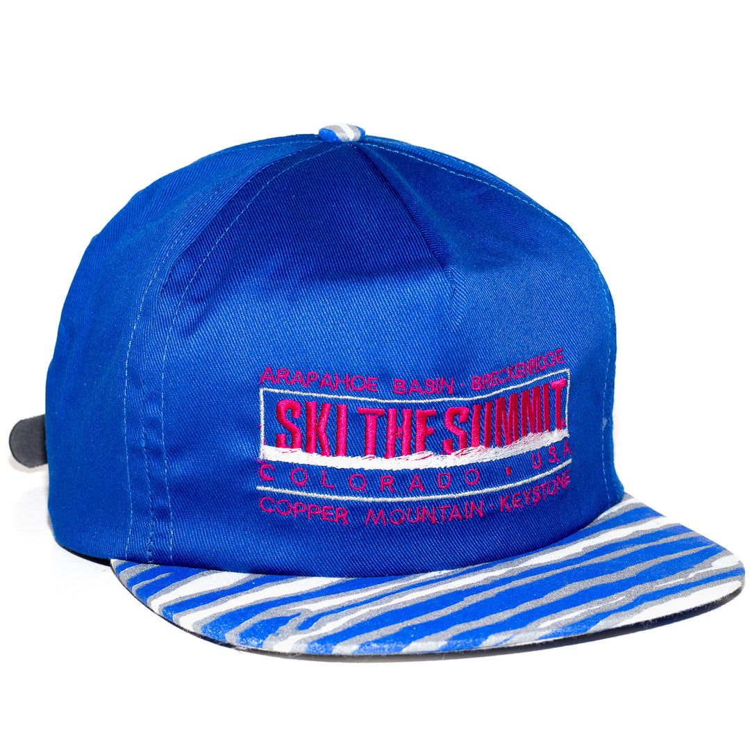 Blank 5-Panel Rope Snapback Hat Royal Blue