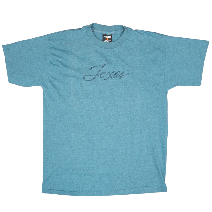 Texas Script Embroidered