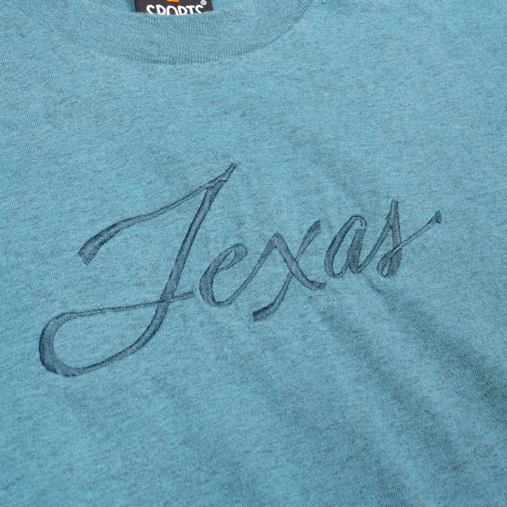 Texas Script Embroidered