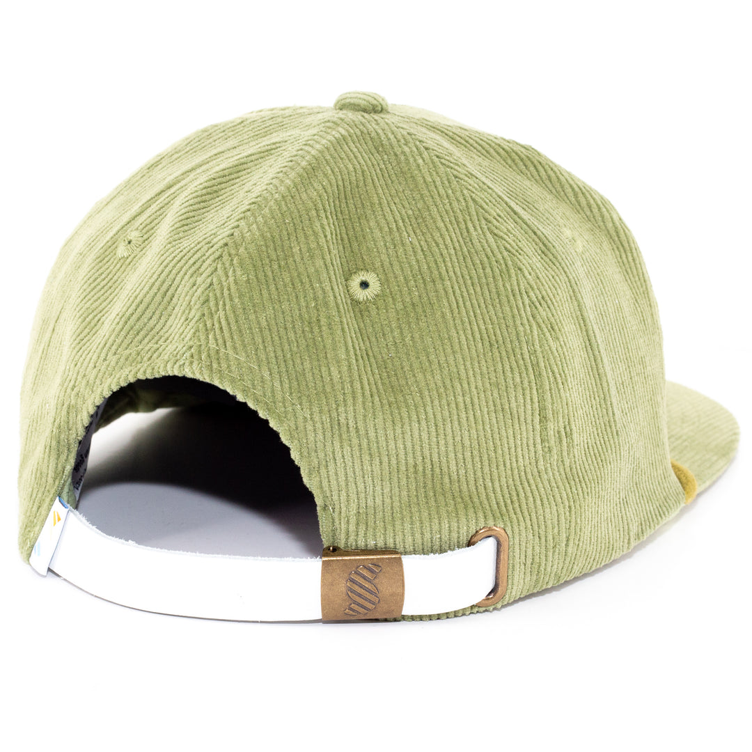 green strapback hat