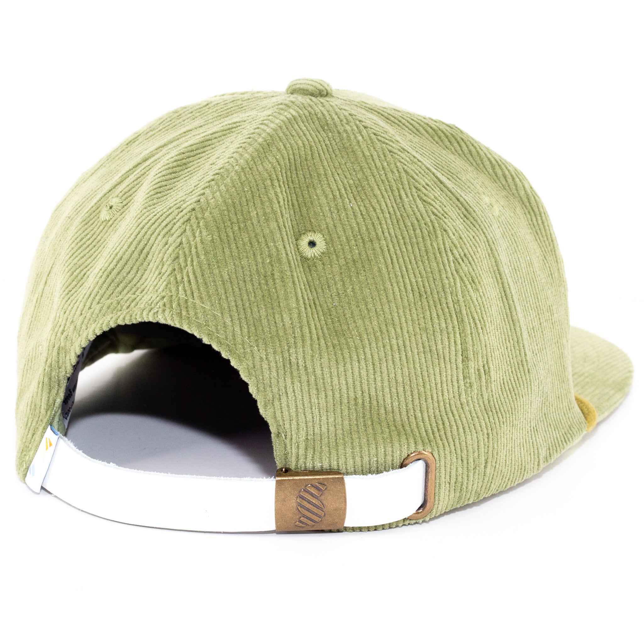 Tackma Strapback Hat – Blue Or Green Suede Visor With Bolt Snap Closure (B231)