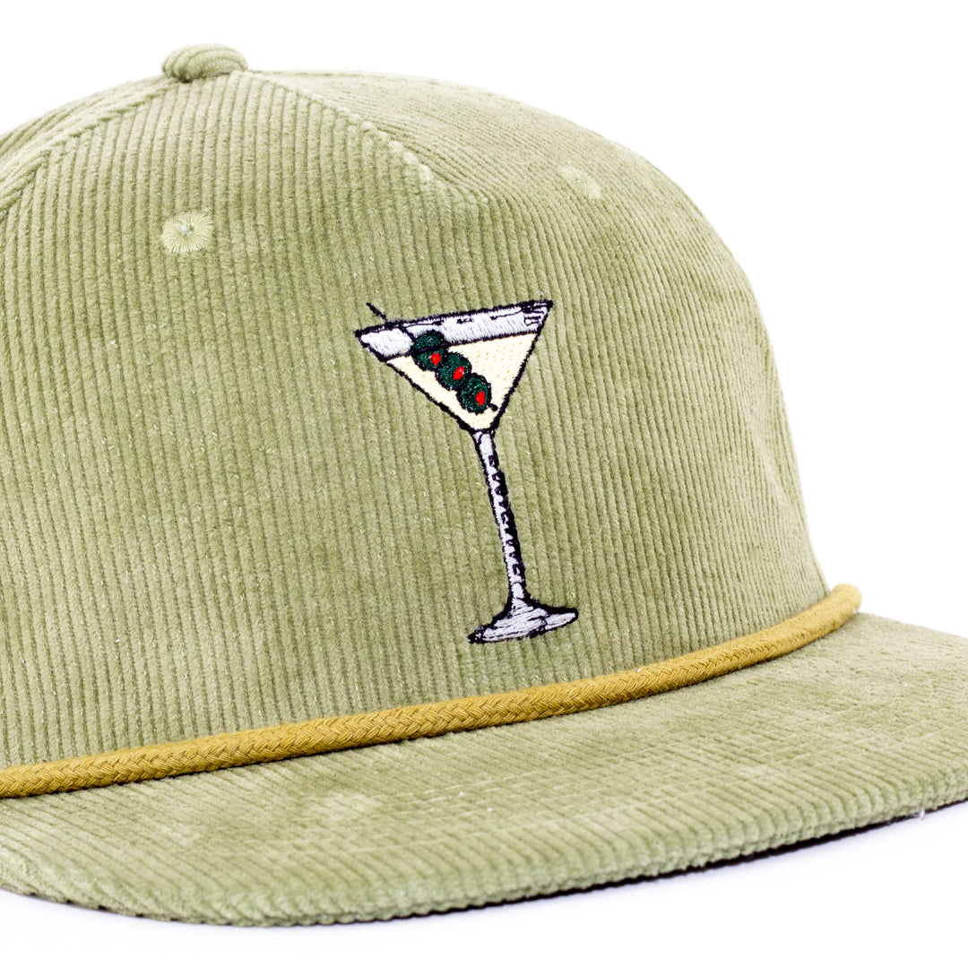 green martini hat